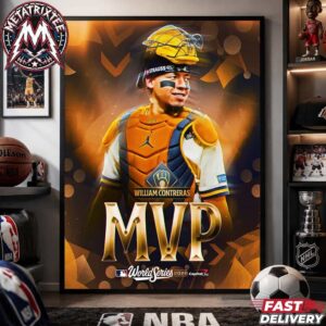 William Contreras Team Milwaukee Brewers MLB MVP The 2026 World Series Champions Durable Poster Canvas