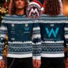 Wayne Rainey Marlboro Yamaha Racing Motorbike Snowflake Pattern 2026 Knitted Ugly Christmas Sweater