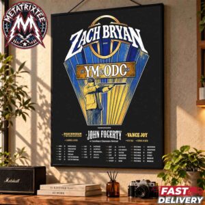 Zach Bryan Young Manhood and Other Donatable Organs Tour 2027 Start In Minneapolis MN On April 28 To Brisbane QLD On December 18 Gallery-Style Poster Canvas